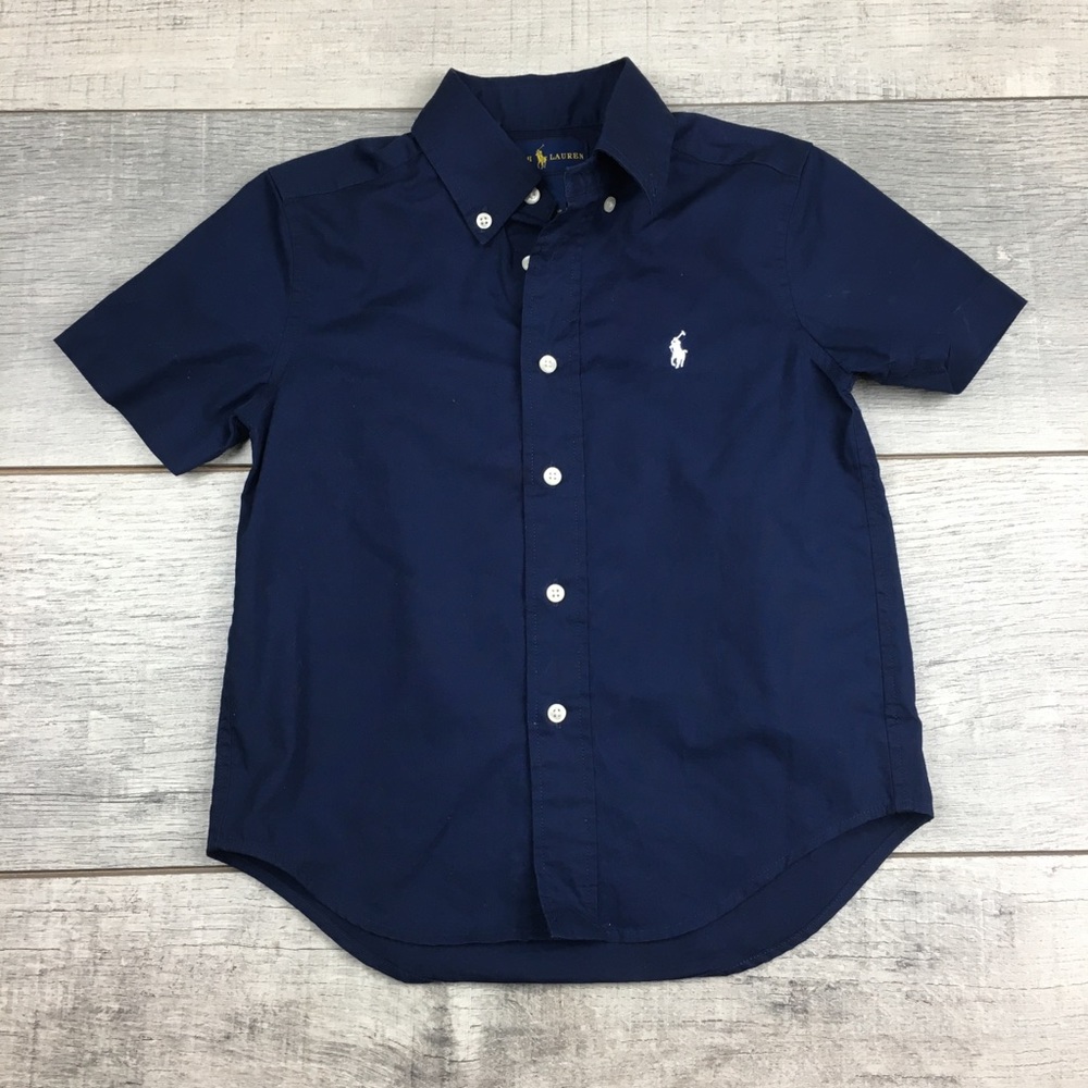 RALPH LAUREN BOYS BUTTON DOWN - SIZE 4